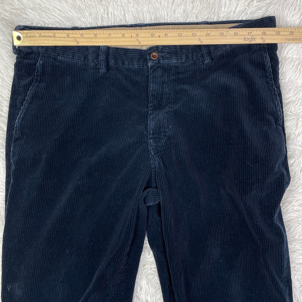 VTG Polo Ralph Lauren Pants‎ Mens 38x30 Blue Corduroy Preston Pant Cotton Casual - Picture 9 of 15